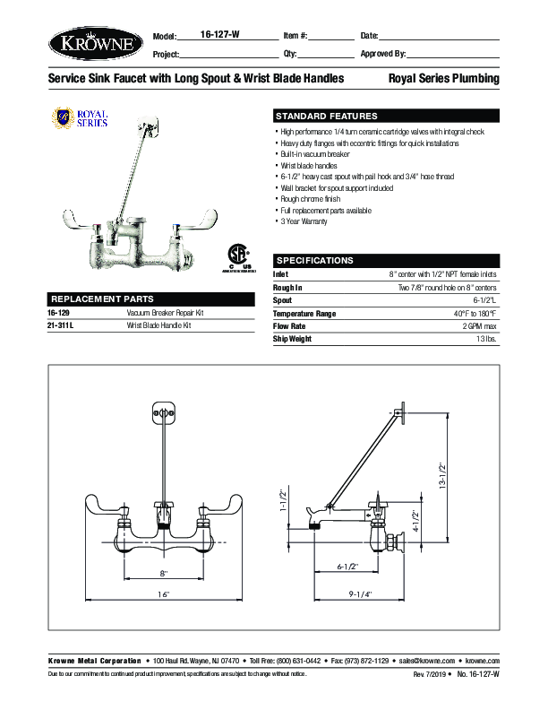 Cutsheet