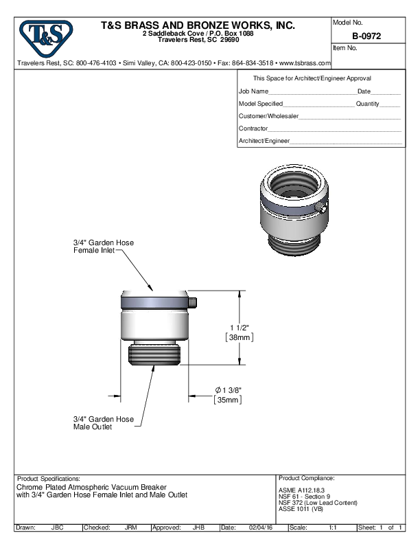 Cutsheet