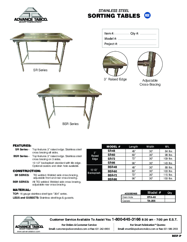 Cutsheet