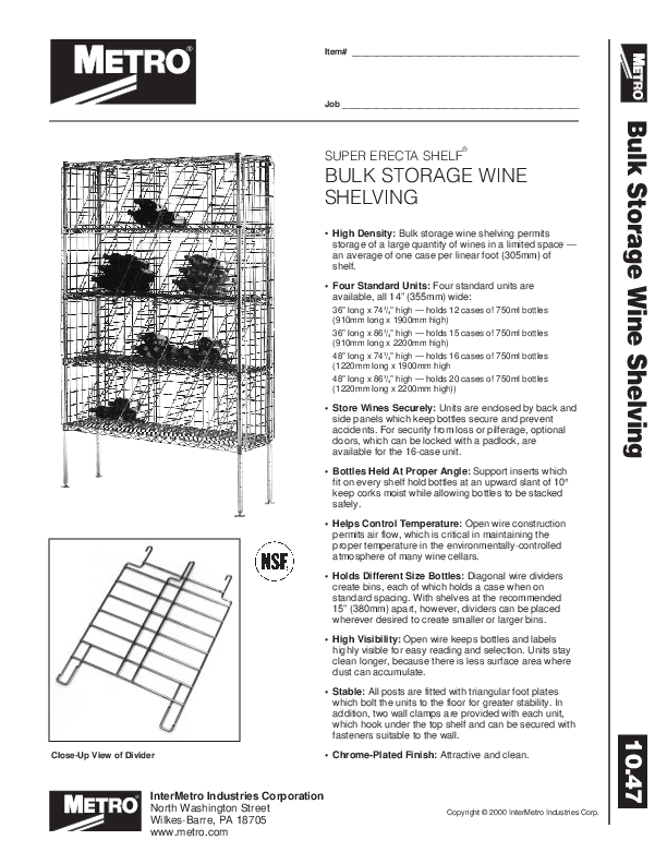 Cutsheet