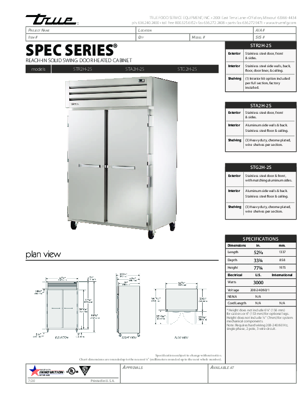 Cutsheet