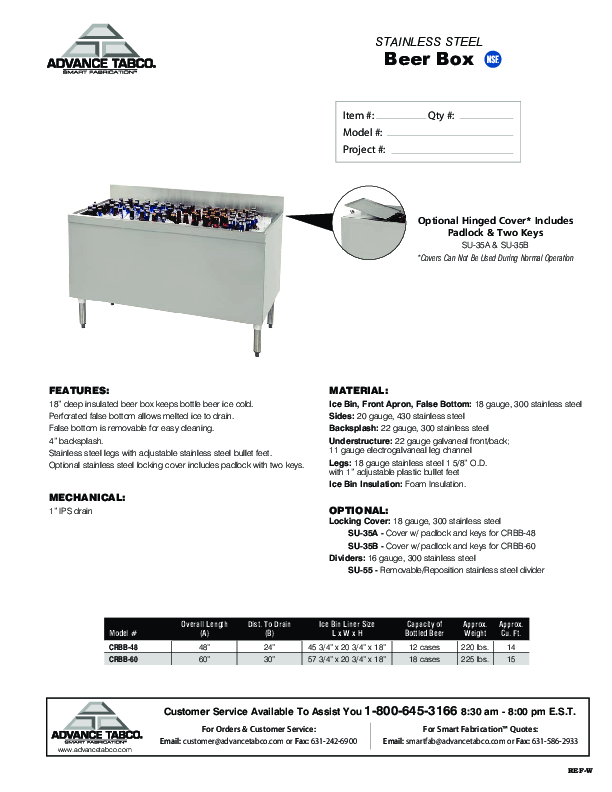 Cutsheet