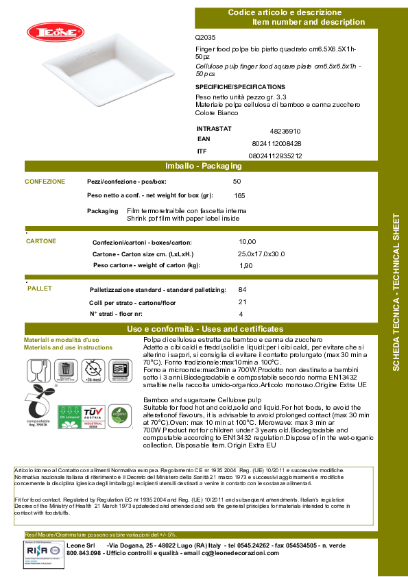 Cutsheet