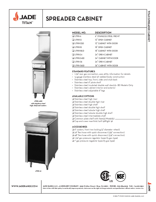 Cutsheet