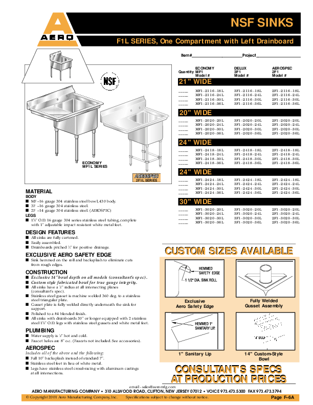 Cutsheet