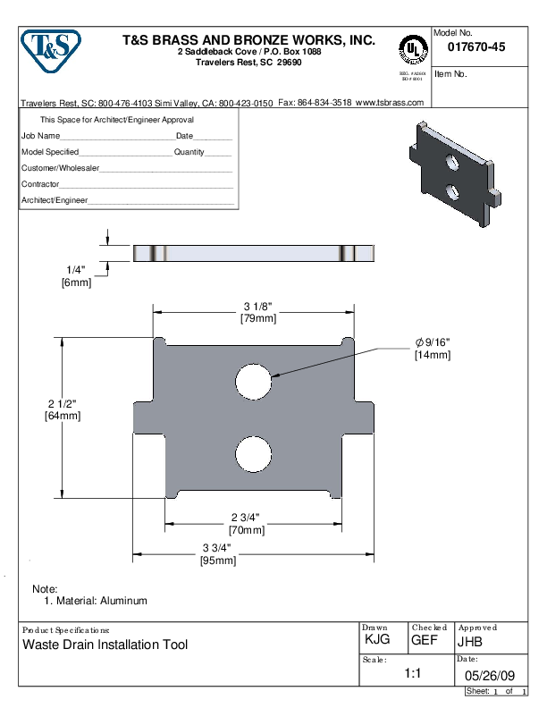 Cutsheet