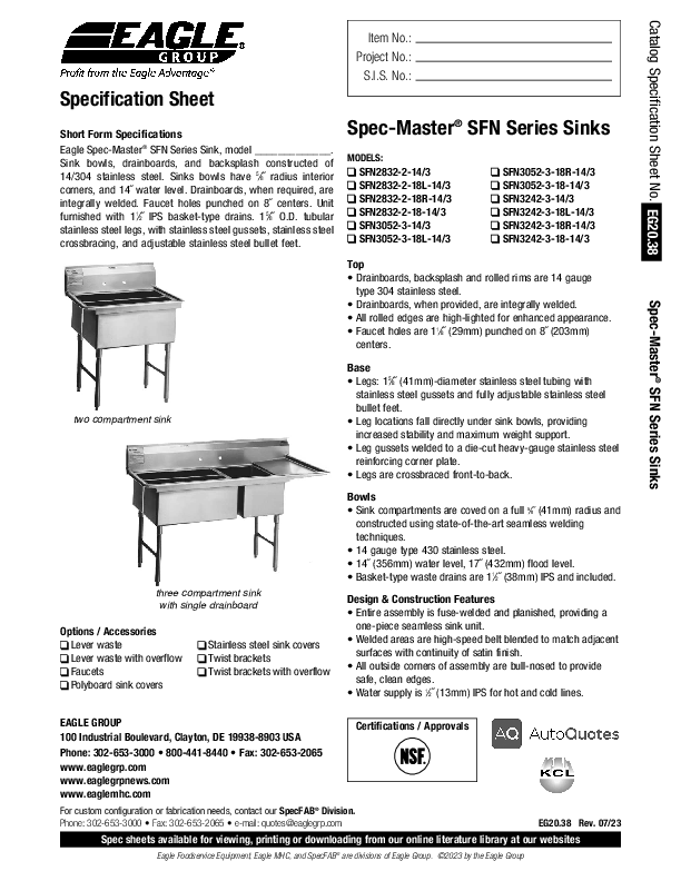 Cutsheet