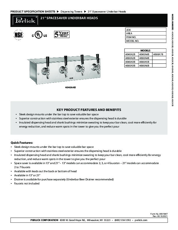 Cutsheet