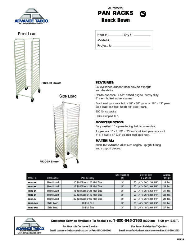 Cutsheet