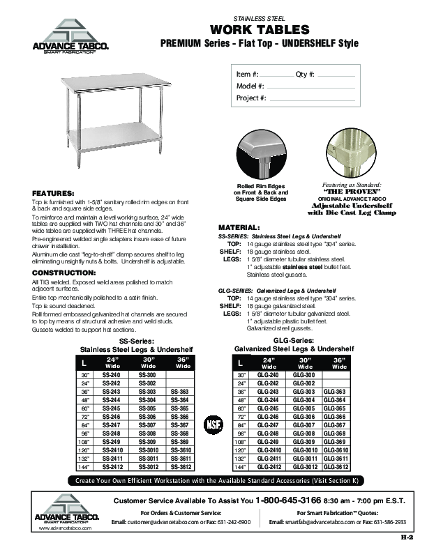 Cutsheet