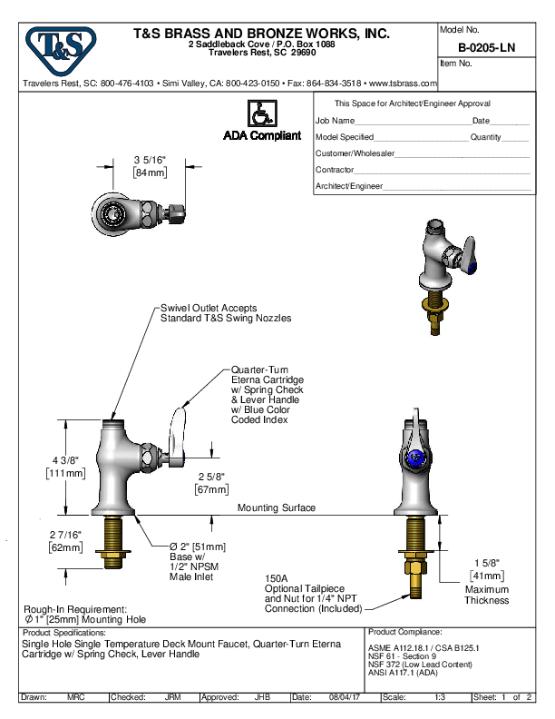 Cutsheet