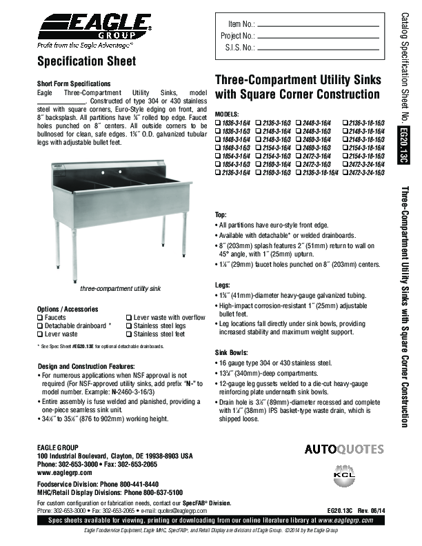 Cutsheet