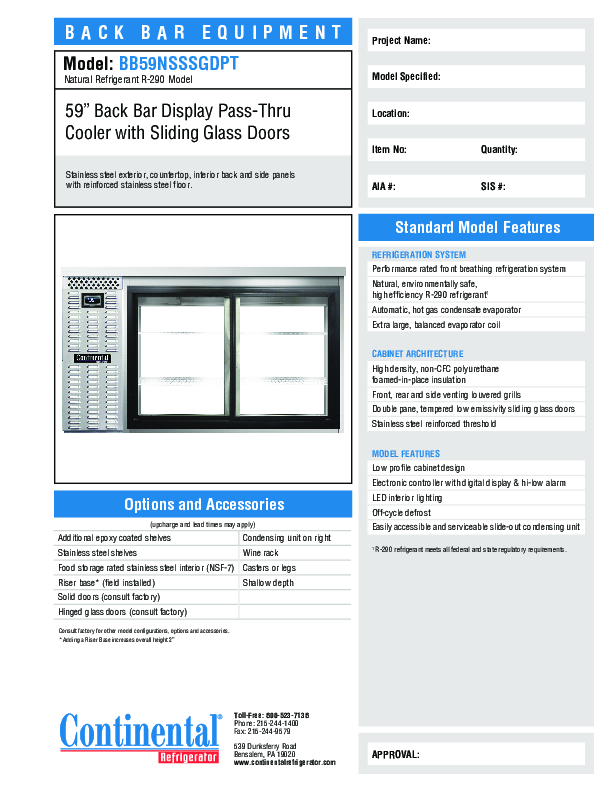 Cutsheet