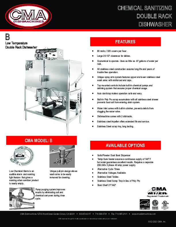 Cutsheet