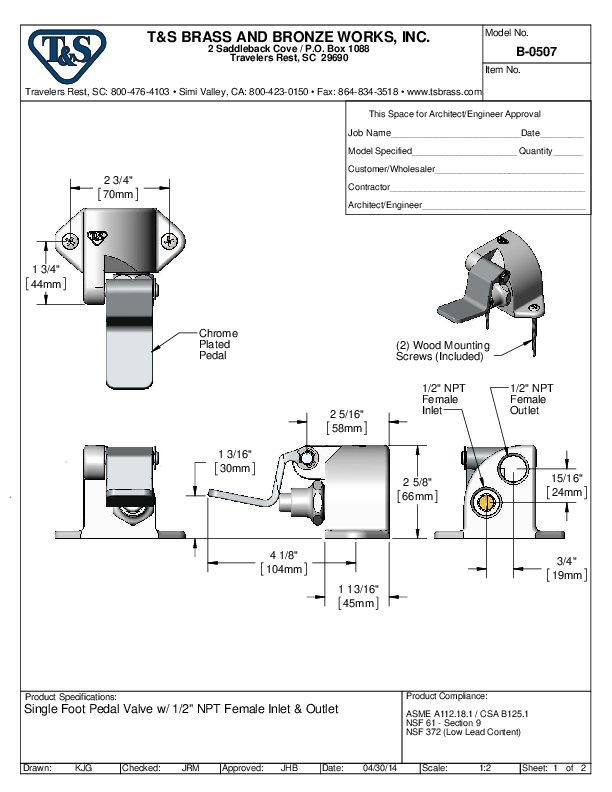 Cutsheet