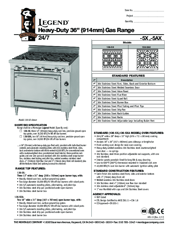 Cutsheet