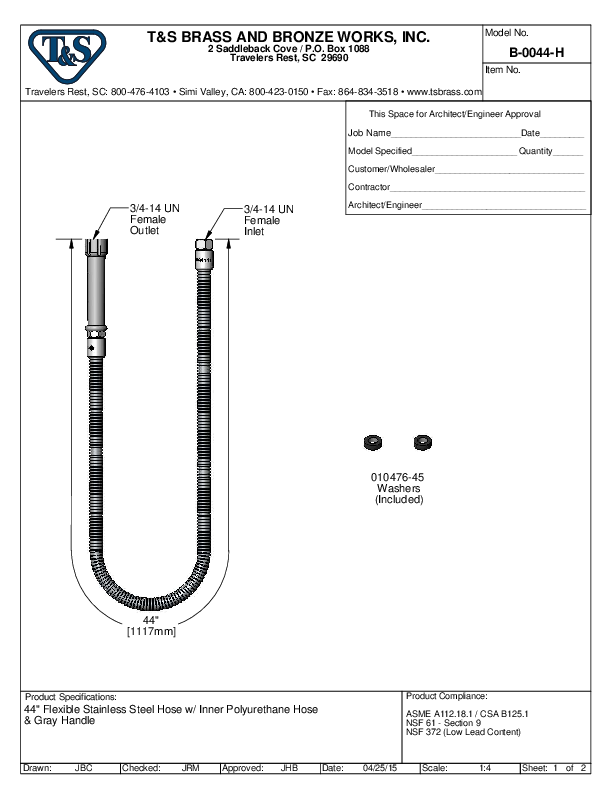 Cutsheet