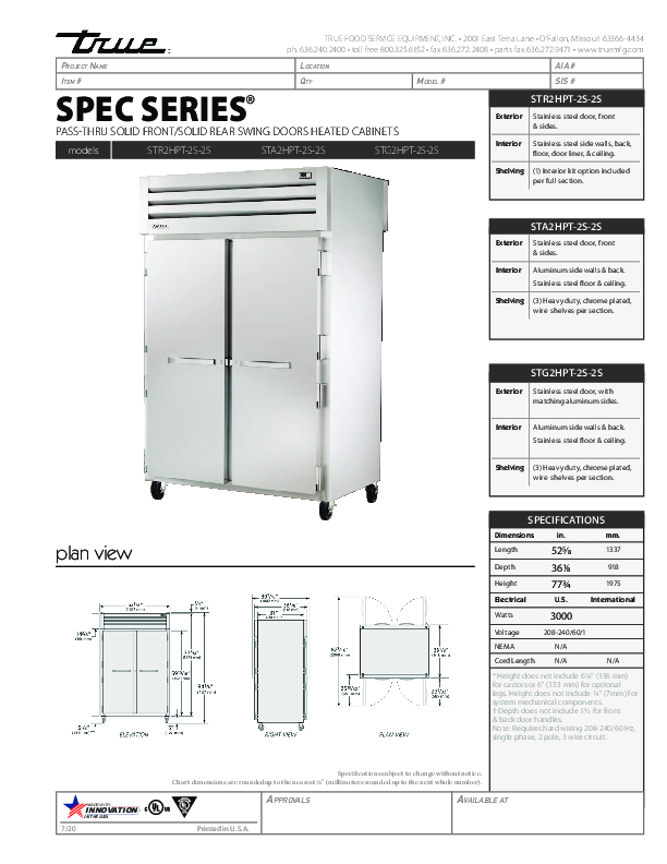 Cutsheet