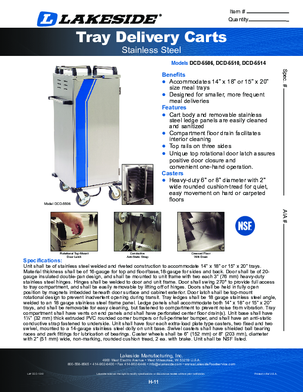 Cutsheet