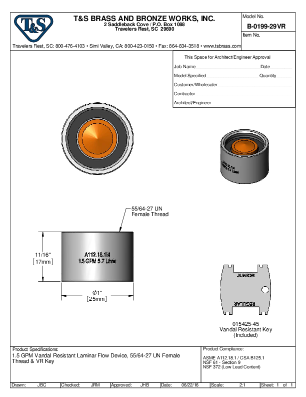 Cutsheet