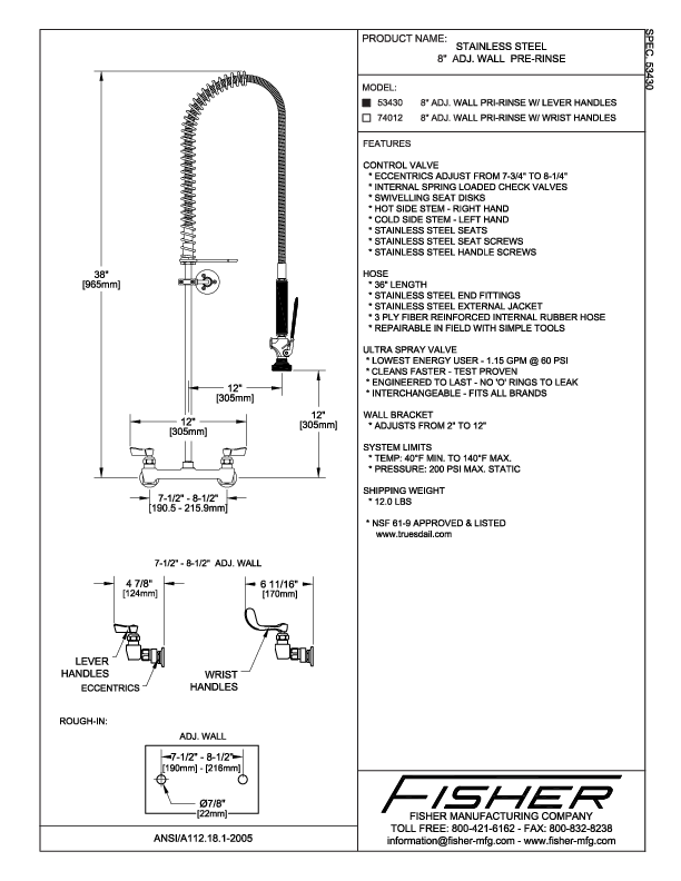 Cutsheet