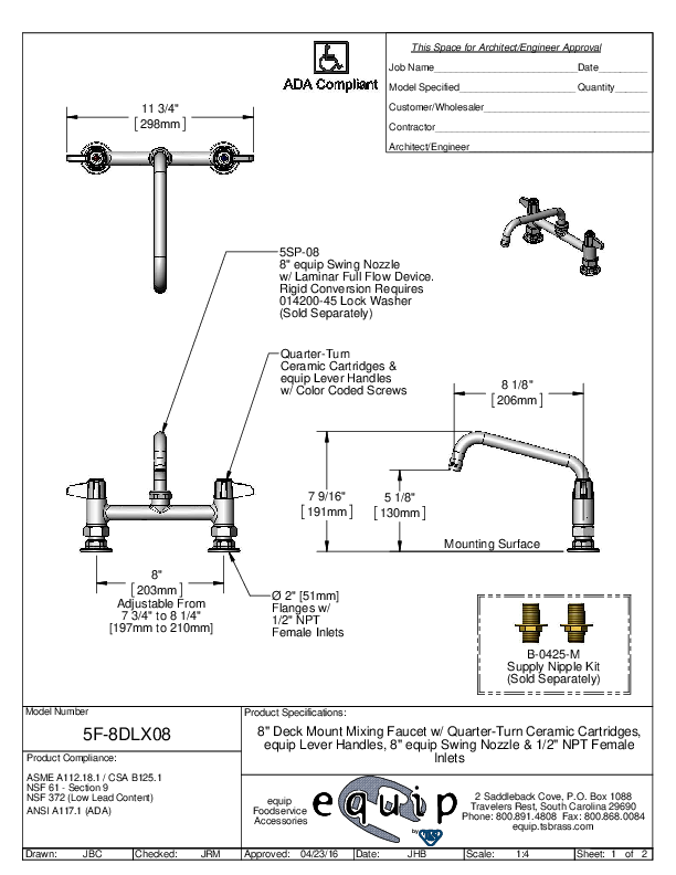 Cutsheet