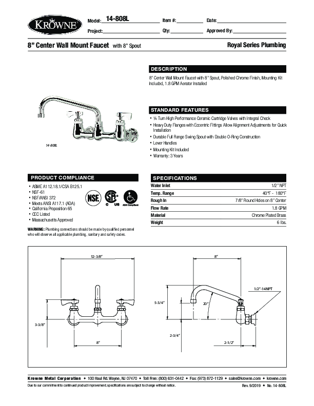 Cutsheet