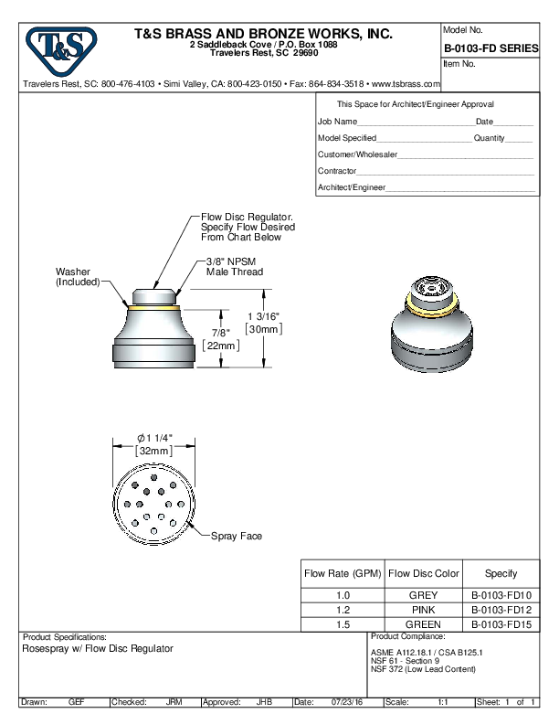 Cutsheet