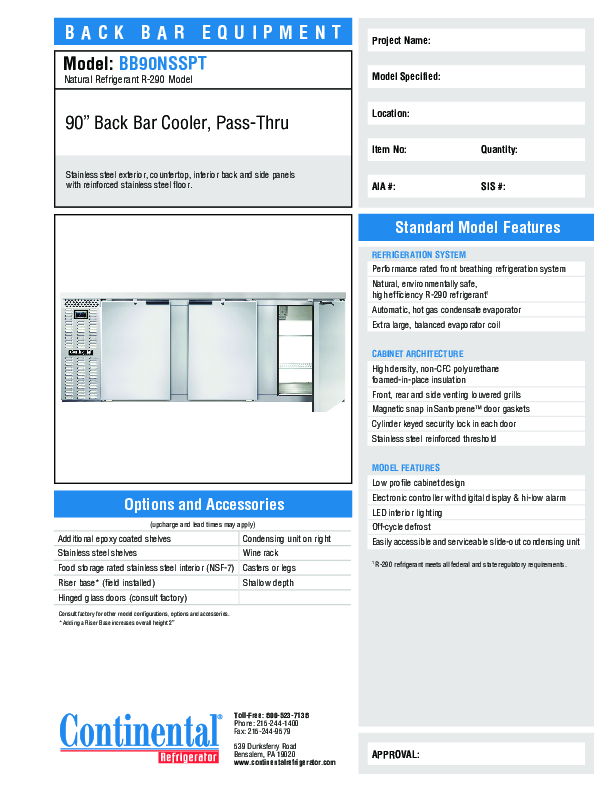 Cutsheet