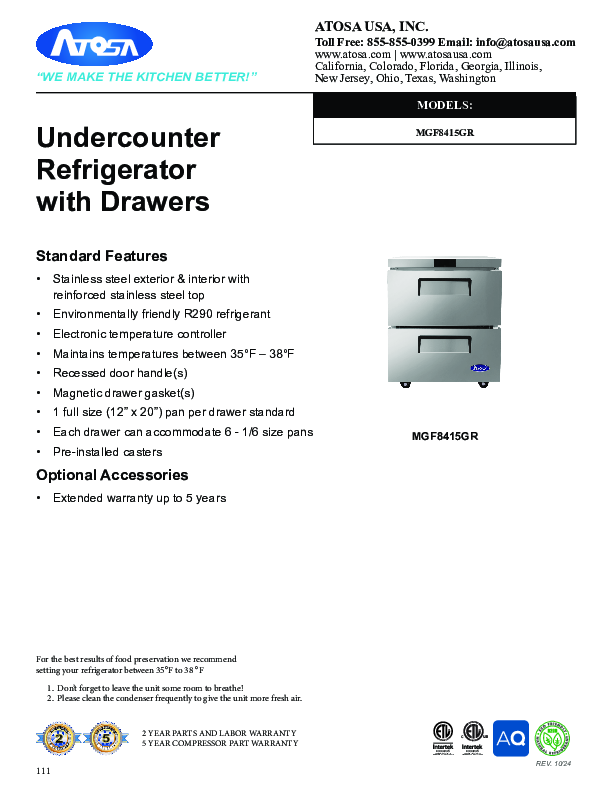 Cutsheet