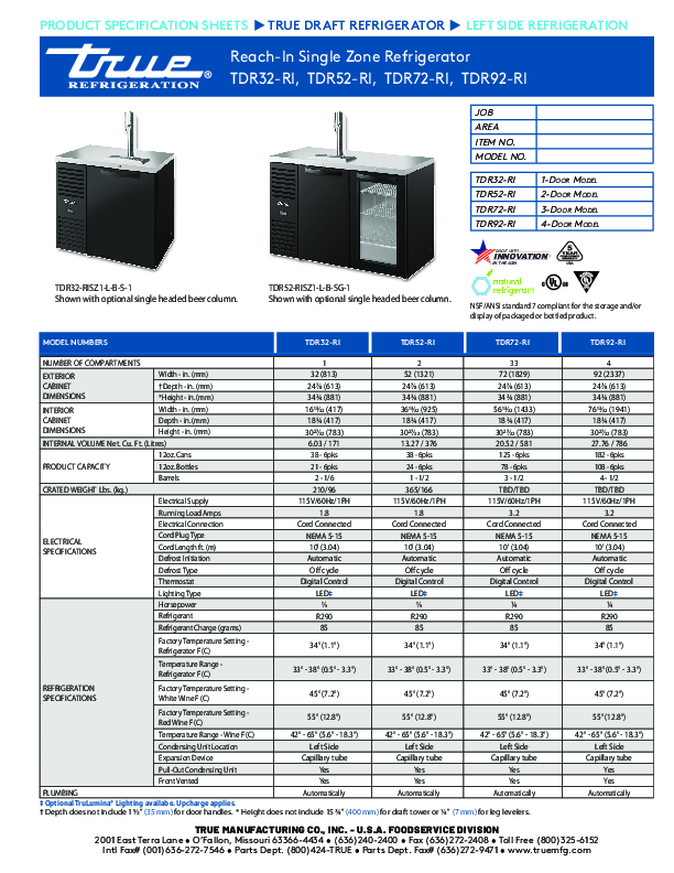 Cutsheet