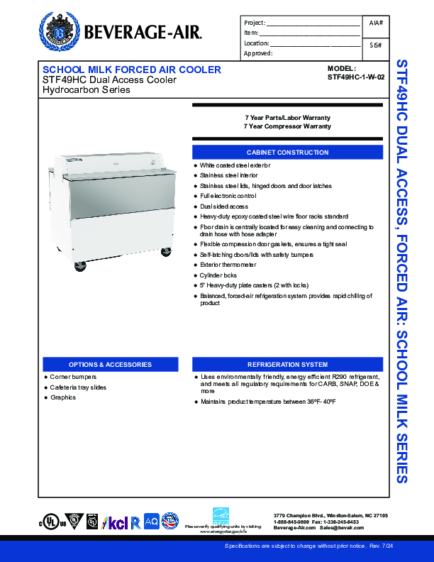 Cutsheet