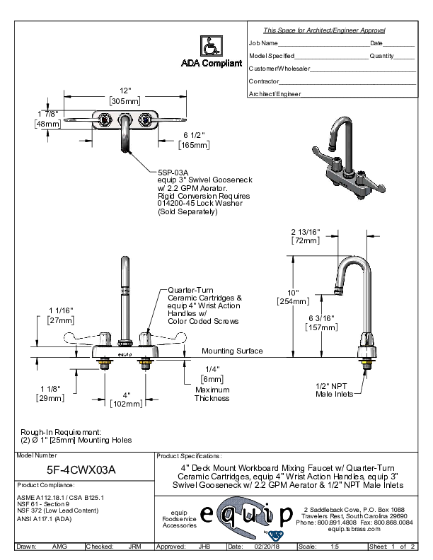 Cutsheet