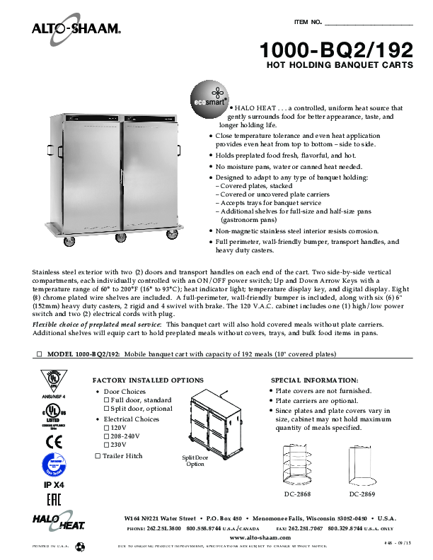 Cutsheet