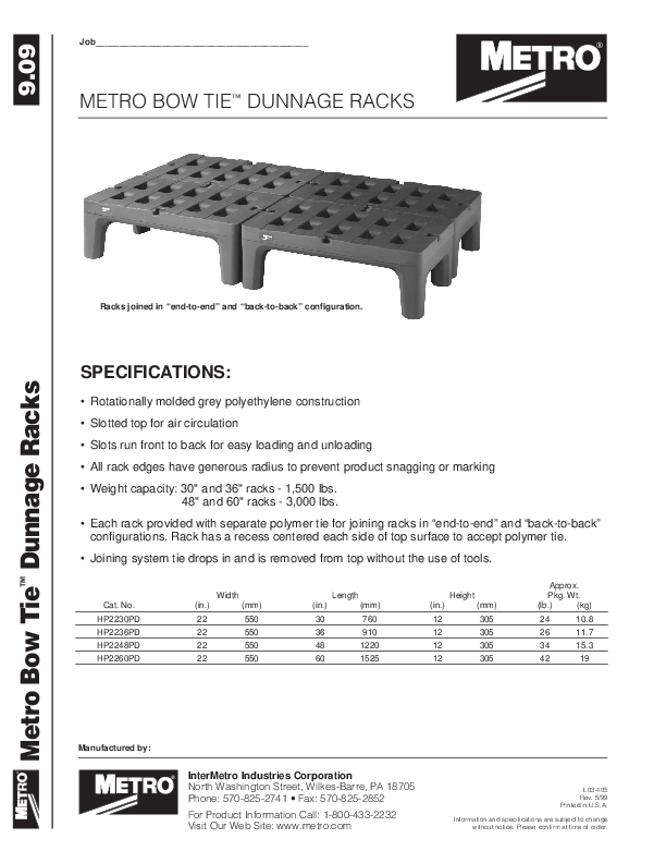 Cutsheet