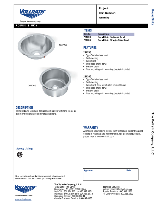 Cutsheet