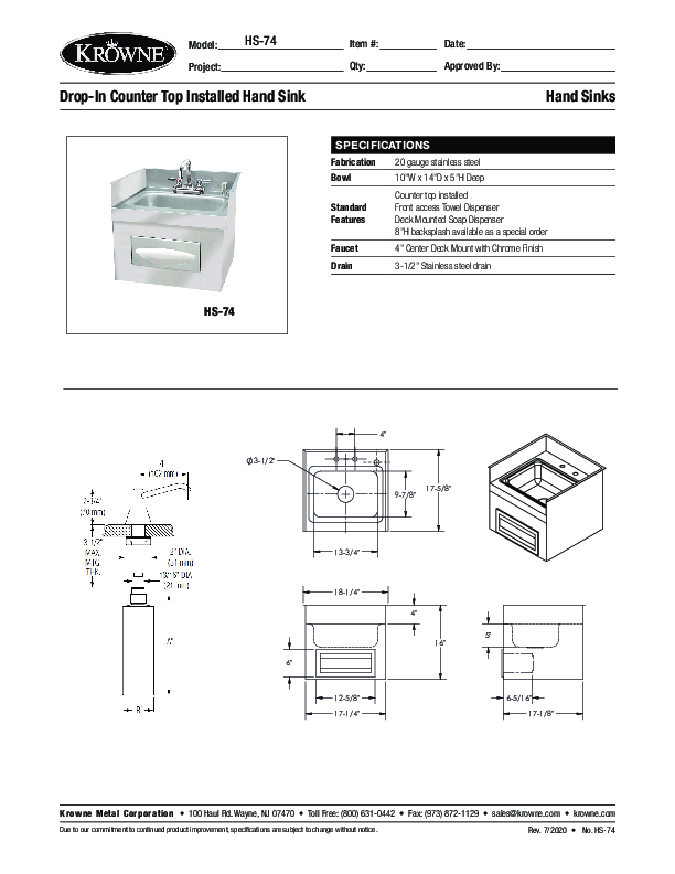 Cutsheet