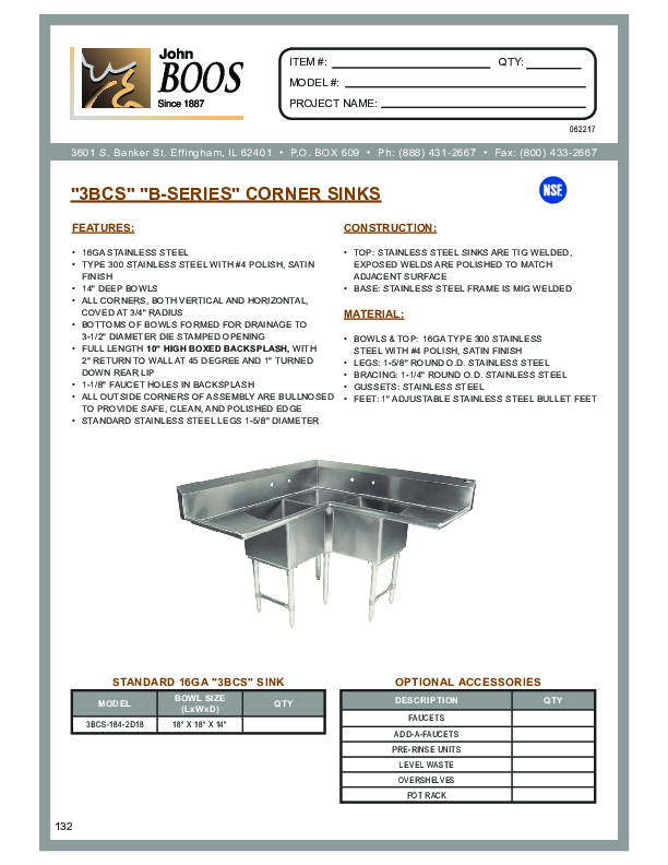 Cutsheet