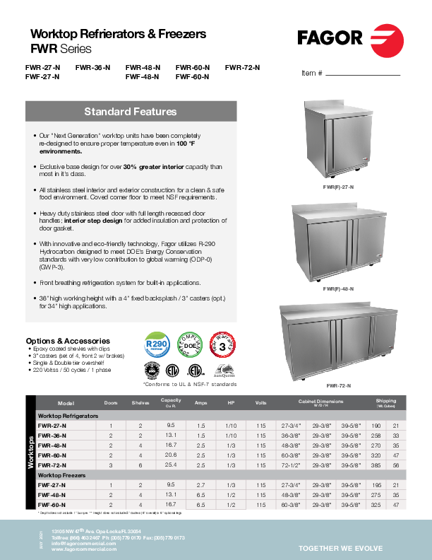 Cutsheet