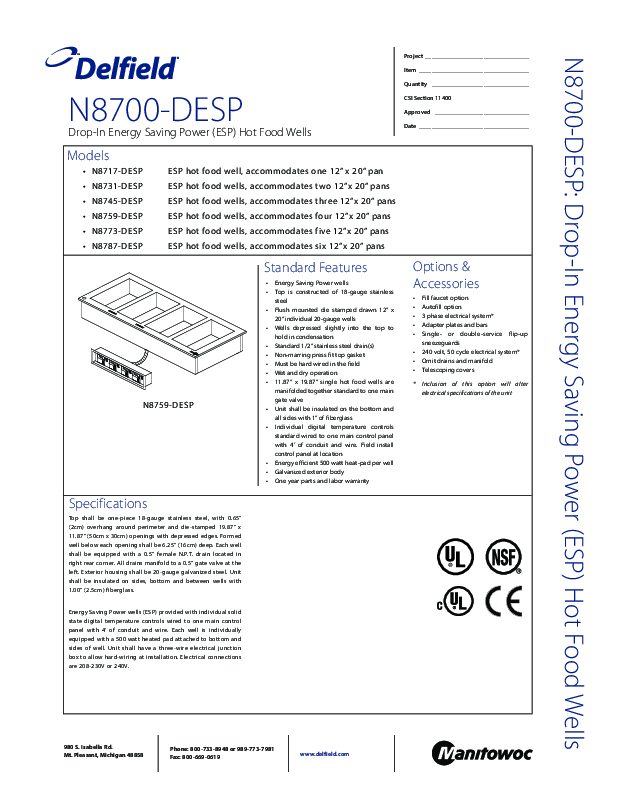 Cutsheet