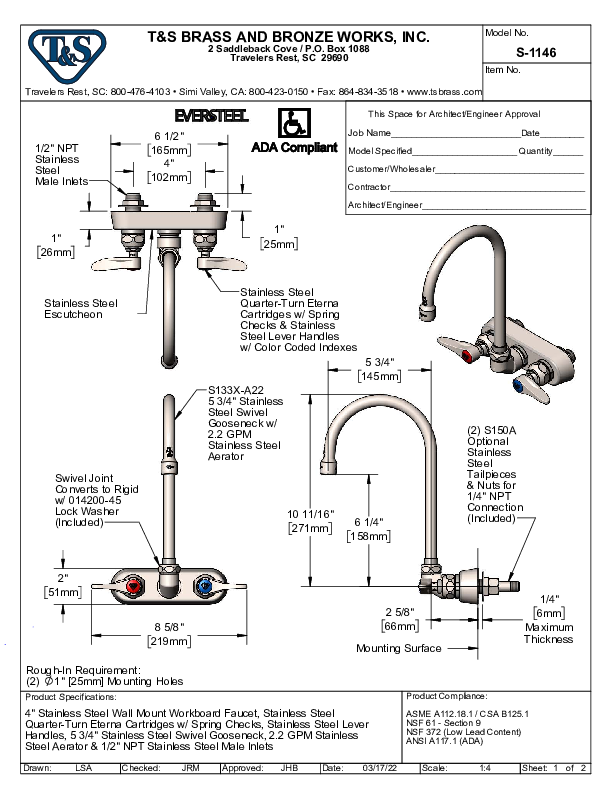 Cutsheet