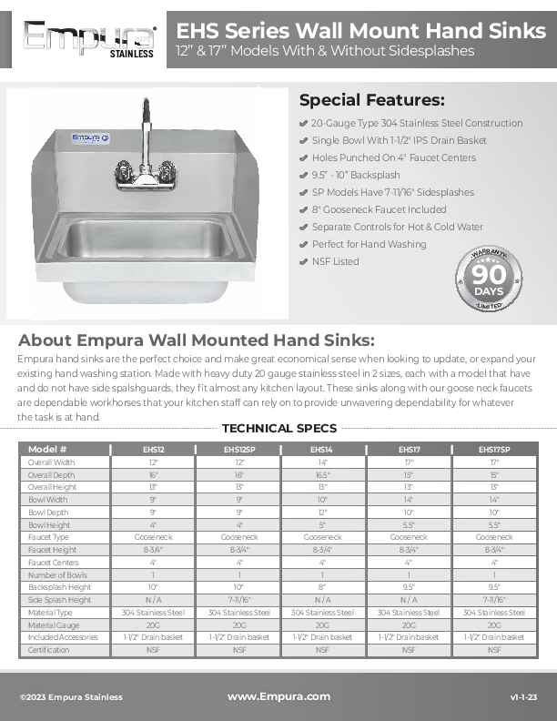 Cutsheet