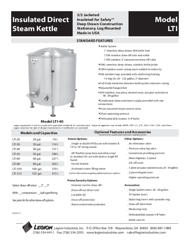 Cutsheet