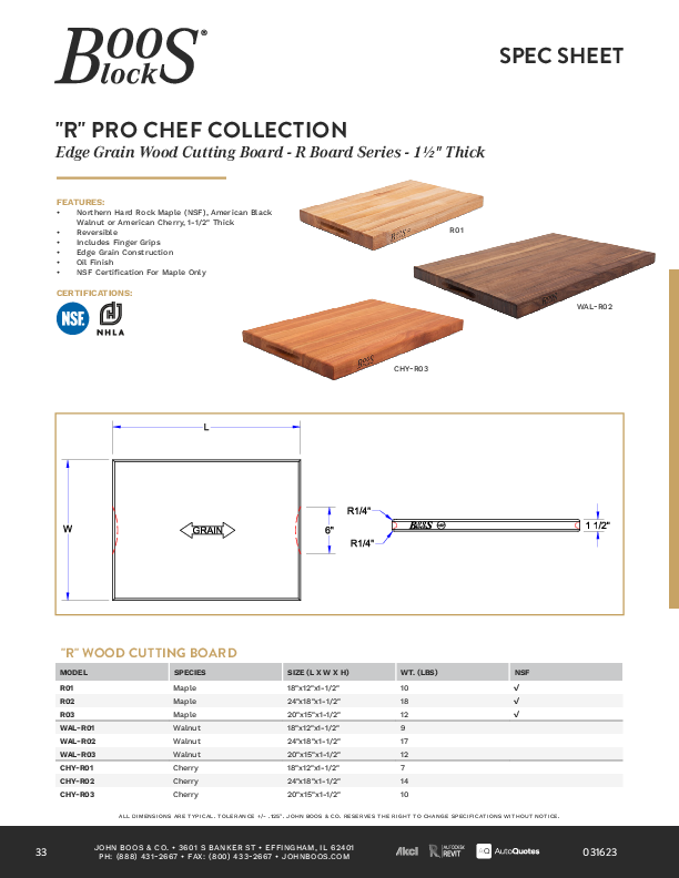 Cutsheet