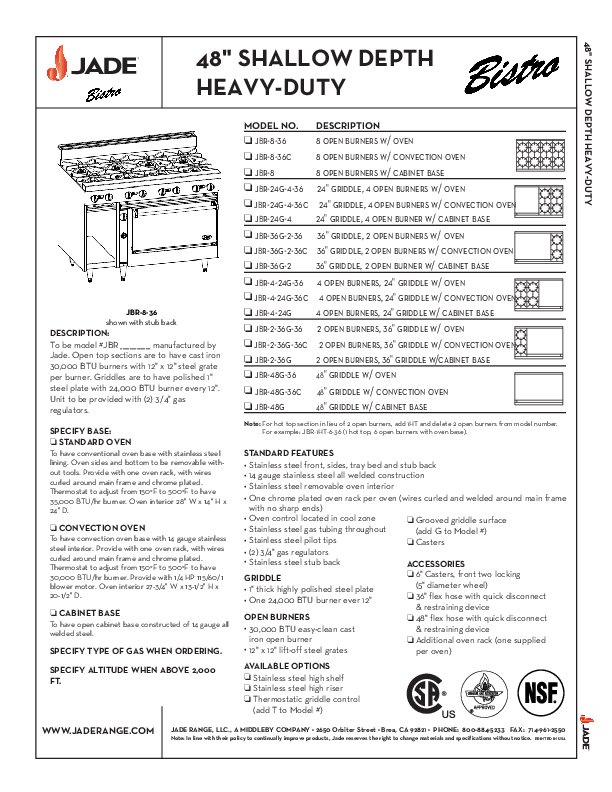 Cutsheet