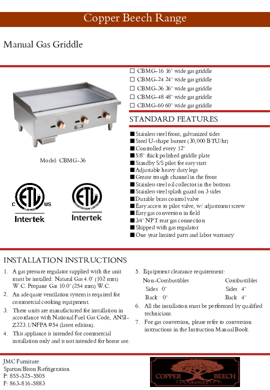 Cutsheet