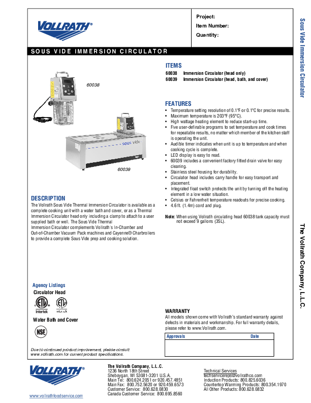 Cutsheet