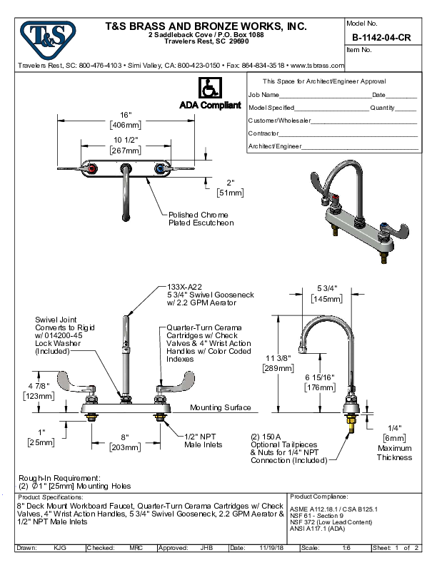 Cutsheet