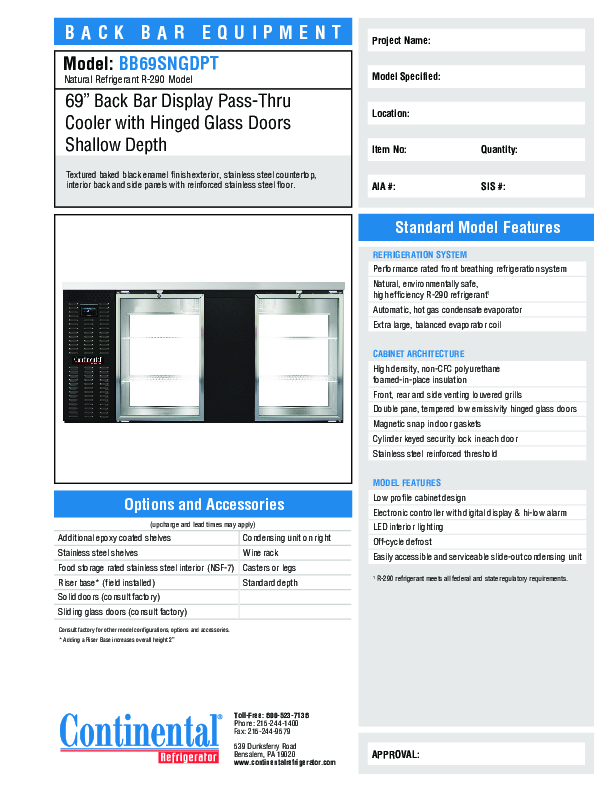 Cutsheet