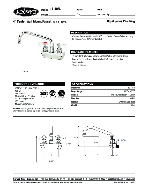 Cutsheet